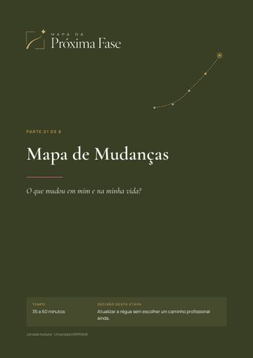 Capa da Parte 01, Mapa de Mudanças